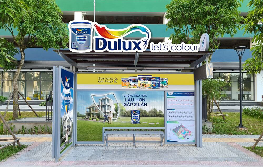 Quảng cáo nhà chờ xe buýt